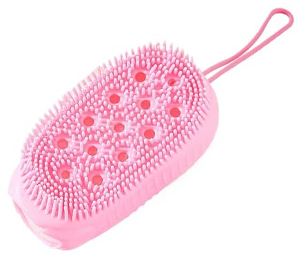 Scrubber Silikonkörper: Duschreiniger, Hautpeeling, flexible Hygienebürste, Körperpflege-Werkzeug mit weicher Berührung für Männer, Teenager, Badeschwamm