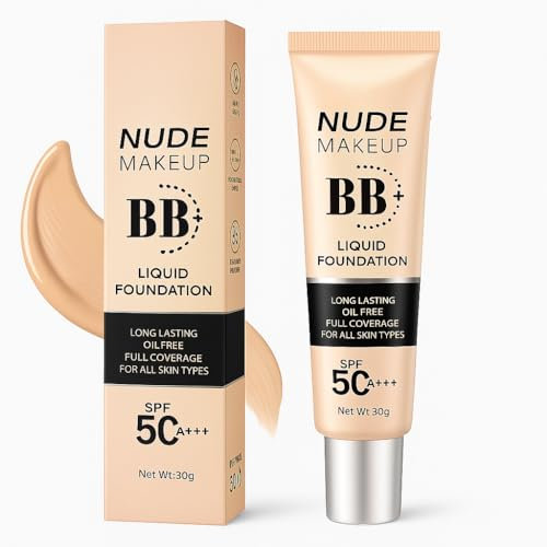 EHIOG BB Cream Viso 3 in 1 con Protezione Solare SPF 51+++, Fondotinta Anti Invecchiamento, Minimizza Imperfezioni, Dona Pelle Levigata e Nutrita, 30 ml, Tono Naturale