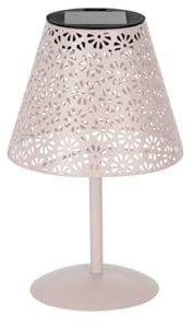 Eglo Solar Outdoor Table lamp Z_Solar, Outside Light for Balcony and Garden | pink metal, warm white