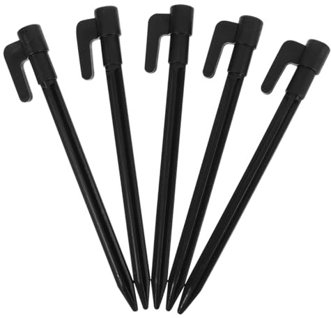 HEMOTON 5 Stück Kunststoff Zeltheringe 5.71 Zoll Camping Heringe Für Zelte Und Strandausflüge Windfeste Erdanker Robust Für Outdoor Zeltheringe Zubehör