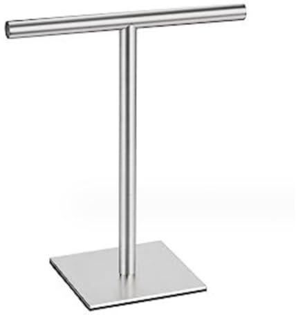 Rail de Toalla de baño Independiente 304 Soporte de Acero Inoxidable con una Rejilla Cuadrada en Forma de T para encimeras de baño (Color: Plata, tamaño 27.3 * 32cm) XXZ