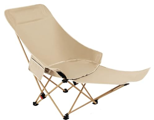 Outdoor Camping Chairs | Folding Patio Chairs,Lounger Seat Adjustable Height Ergonomic for Lawn Beach Poolside Field Balcony