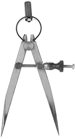 Juwelier-Teiler-Kompass-Messgeräte, verstellbarer, abschließbarer Stahl-Teiler-Flügel, Leder-Kompass zum Zeichnen von Kreisen, Lederhandwerk