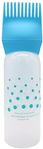 Pettine applicatore per cuoio capelluto, 4,5 x 17 cm, spazzola applicatore | bottiglie graduata, spazzola per tintura Haiir, pettine per bottiglie, massaggio del cuoio capelluto, cavolo
