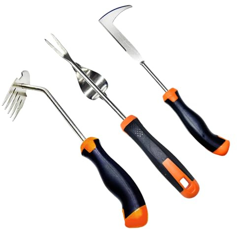 JJIW 3 Pcs Weed Puller, Weeding Tool, Gardening Tools Enables Efficient Root Removal And Precision Weed Extraction, Weed Remover Tool (3 PCS)