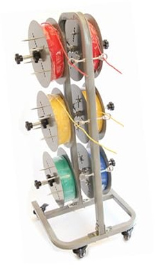 4/6 Axis Cable Reel Holder with Locking Pulley, Cable Distributor for Workshops and Construction Sites