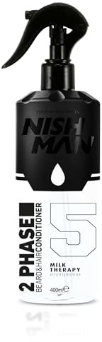 NISHMAN Hair and Beard Conditioner Spray 400 ml (Milk_Therapy)