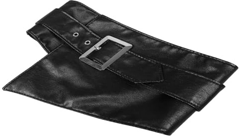 PACKOVE Cintura Corsetto Morbida Larga in Finta Pelle per Donna Cintura Stringivita Regolabile Accessorio Moda per Abiti Casual e Occasioni Quotidiane