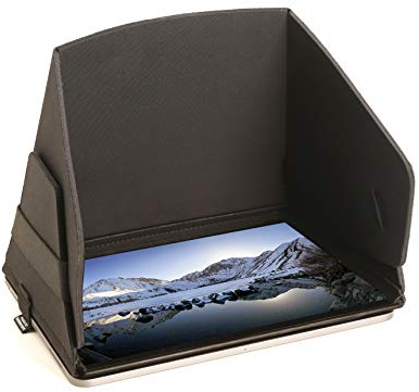 Faltbarer geformter Sonnenschutz und Sichtschutzhaube für iPad Pro 27,9 cm (11 Zoll), kompatibel mit iPad 27,9 cm (11 Zoll), Reiseabdeckung, Sonnenschutz, Monitorhaube, hergestellt in den USA