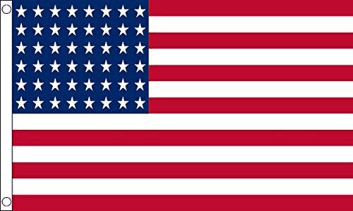 Bandera de Estados Unidos 1912-1959 de 48 estrellas, 100% poliéster con ojales - FlagSuperstore©
