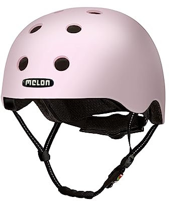 Melon »Tokyo« Leichter und Cooler Fahrradhelm für Damen, Herren und Kinder mit maximalem Schutz Größe XL-XXL (52-58 cm) Rosa Pink Pastell Einfarbig …