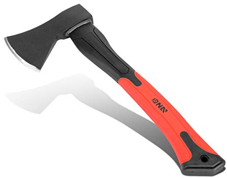 DNA Motoring TOOLS-00082 13.5 Axe, Ideal Wood/Tree Chopping, Heat Treated Alloy Steel and Fiberglass Handle, 1 Axe, Red/Black