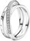 PANDORA Ring überkreuzendes Dreifachband silber, Zirkonia 199057C01 58