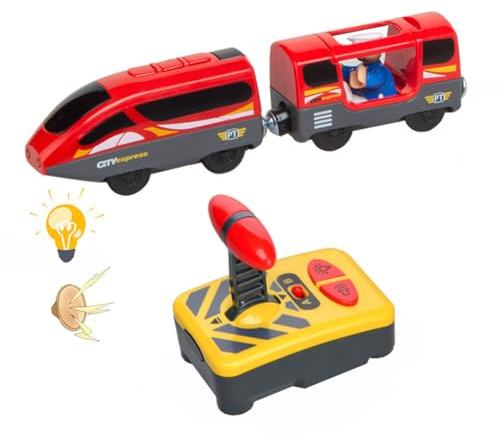 Uposao Modelo de tren eléctrico - Juguete ferroviario con control remoto para niños