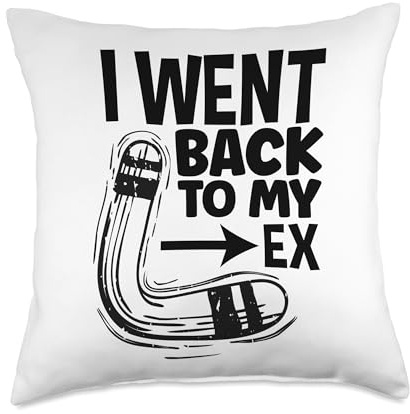 I Went Back To My Ex Boomerang Throwing Boomerang Sport Throw Pillow
