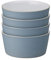 Denby - Impression Blue Straight Rice Bowls Set of 4 - Dishwasher Microwave Safe Modern Crockery - Ceramic Stoneware Tableware