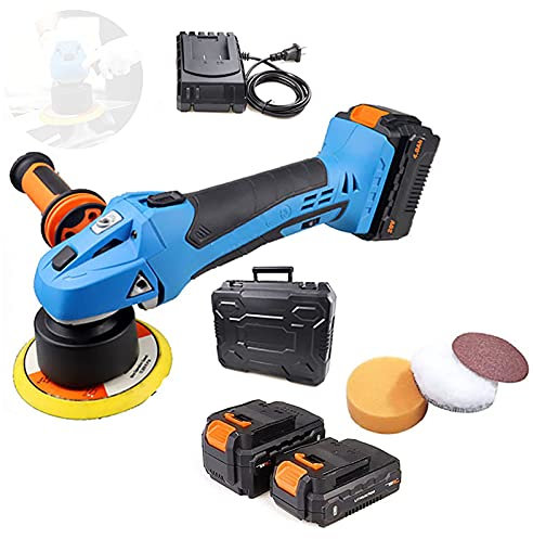 NOALED Machine à cirer Rechargeable Haute Performance 20 V Polisseuse de Voiture Portable Ponceuse à Vitesse Variable Outil de réparation de Rayures avec 2 Batteries