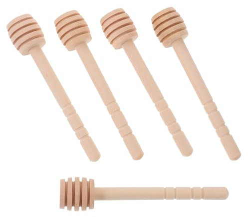 HOLIDYOYO 10pièces Bâtons Bois pour Miel Cuillères à Miel Et Agitateur pour Thé Confiture Et Sirop Accessoires De Cuisine Pratiques Et Élégants