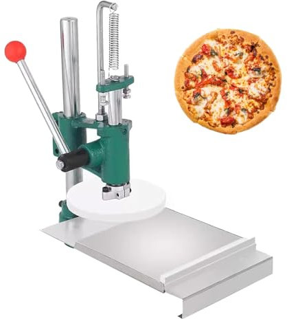 Cashwise Pizza -Teig -Pressemaschine, tragbarer kommerzieller Teig -Chapati -Blech Pizza Kruste Presse mit Edelstahl -Presseplatte für Pizza -Herstellung, Teig -Gebäckhandbuch Pressmaschine,13cm