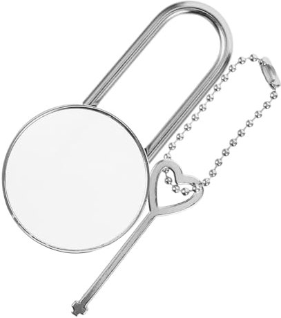 HOMOCONO Kleines Gepäckschloss Mit Schlüssel Schloss Für Gepäck Metallschloss Mit Wärmeübertragungsdesign Geeignet Für Kisten Und Schränke