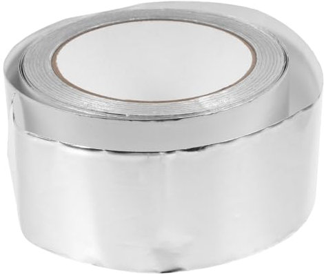 OKUMEYR 1rolle Aluminium Klebeband Selbstklebend Hitzebeständig Einseitig Leitfähig Für Elektrische Anwendungen Und Isolierung Robustes Folienmaterial Für Heim Und Werkstattprojekte