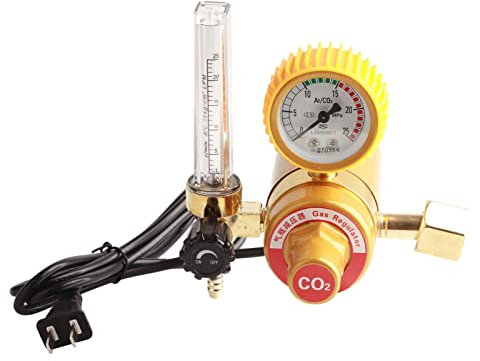 Regolatore di CO2 BORDSTRACT. Da 0 a 0,35 MPa Riscaldamento Controllo temperatura Riduttore di pressione Bombola del gas 36 V Saldatura schermata
