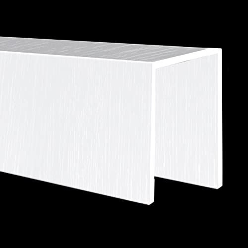 Linien-Set, Abdeckungs-Set mit Marmorfliesenmuster, verdeckt Rohre an der Wand, Innenbereich, B und Balkon, 15 cm breit x 100 cm lang, Weiß