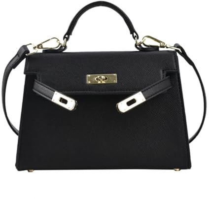 2025 nouveau sac à main texturé à verrouillage diagonal petit carré une épaule diagonale double usage matériau PU sac à la mode pour femme datant artefact polyvalent