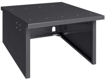 STEELSØN Drakon Mähroboter Garage aus Stahl - Mähroboterhaus mit Pultdach für Garten Witterungsbeständig & UV-Schutz in Anthrazit 90x76x53.5/42.5 cm