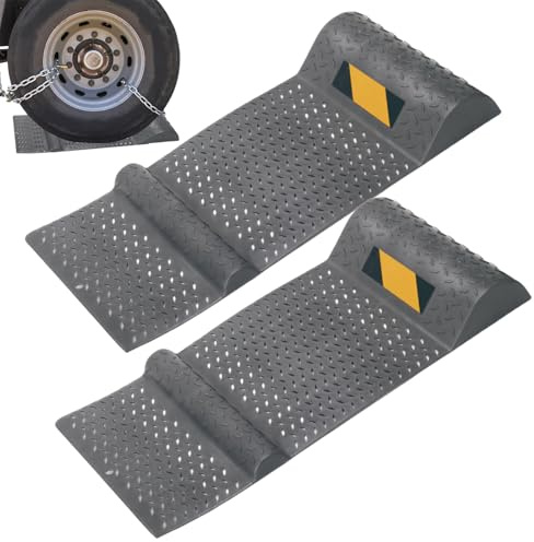 2 Stück Parkmatten Für Garagenböden, Autostopps Für Garagenboden, Auto Parkstopper, Anti-Rutsch-Reifenstopfenstopper Für Fahrzeugpositionierungsspill-Sicht-Teppichpolsterbarriere Block