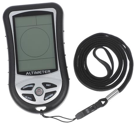 ibasenice Digitales Barometer Mit Integriertem Kompass Für Outdoor-aktivitäten Camping Und Wandern Kleines Und Robustes Messgerät Für Temperatur Und Winddruck