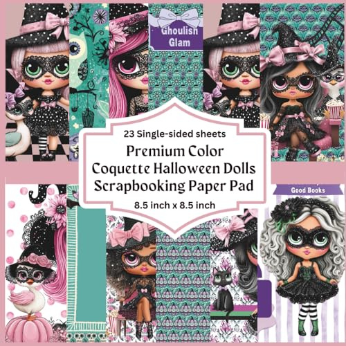 Coquette Halloween Dolls Scrapbooking Paper Pad
