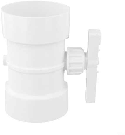 Ventilation Airflow Control Exhaust Duct Valve PVC Air Volume Regulating Valve Manual Duct Flow Control Valve for Exhaust and Ventilation(200mm)