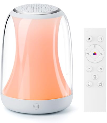 Hotmoon Sound Machine for Sleep Night Light, Lullight White Noise Sound Machine Baby Remote/Touch Control,27 Soothing Sounds Timer Sleep Machine Trainer for Adults Kids Nursery Lullaby Bedroom