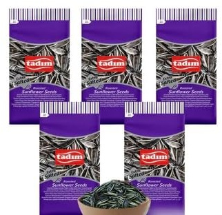 Tadim Roasted Sunflower Seeds Selection, 250g–270g – Salted, Extra Salted and Unsalted Sunflower Seeds – Premium Quality Snack (5x270g, Tadim Roasted & Extra Salted)