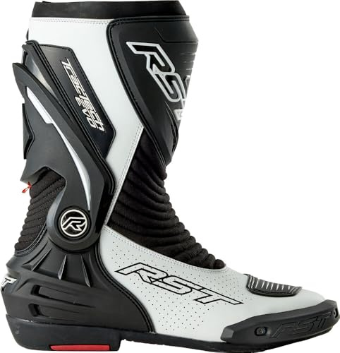 RST Tractech Evo D3O Stivali da motocicletta perforati, nero/bianco, 43