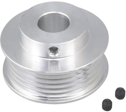 V Type Belt Pulley 31mm Diameter 14mm Bore 5 Slots Made from 6061 Aluminum Compatible with PJ Multi Wedge