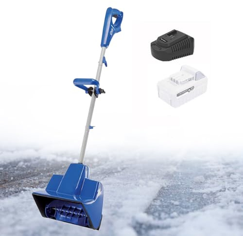 Pala de nieve eléctrica inalámbrica con función de soplador para una eliminación eficiente de la nieve