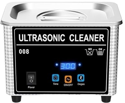 Limpiador de joyas, Efecto De Limpieza Limpiador Ultrasónico Digital Para El Hogar 800 Ml Lavado Desgasificación Del Baño Acero Inoxidable Para Relojes Joyas Gafas Piezas Sujeción,para retenedores