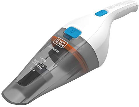 UKB Black+Decker NVC115JL-GB Dustbuster Cordless Handheld Dry Vacuum, Grey/White