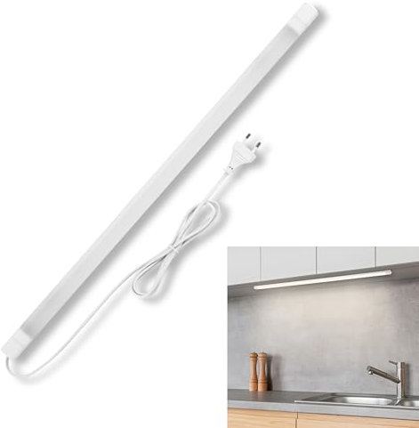 REV Unterbauleuchte Küche LED V600 - Schrankbeleuchtung 60cm, 20.000h, LED Leiste 8W, 600lm, 3000K, weiß