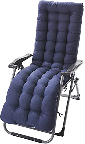 GXFXLP Gartenliege Auflage, Sonnenliege Kissen, Auflage sonnenliege, Liege auflagen Outdoor, 48x125, 48x155, 48x170cm Liegen, für Terrasse, Reisen, Relax Liegestuhl,Blau,125 * 48