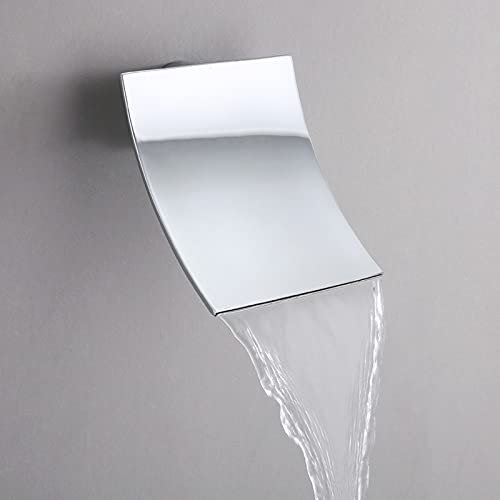 20X16CM/12x9CM Luxus 304 Edelstahl Wasserfall Dusche Großer Regen Duschkopf Wandmontage Steckdose Regendusche, 20x16cm2