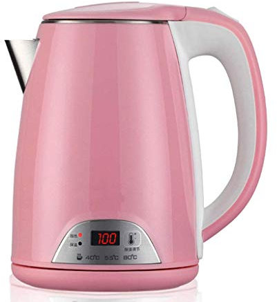 Isolation Bouilloire 304 Acier Inoxydable Bouilloire Électrique Affichage Température Ménage - Rose Present