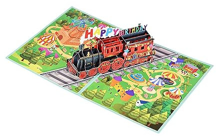 EXCEART Exquisite Handgemachte Kinder Geburtstag -up Karte 3d Personalisierte Gruß Geburtstag