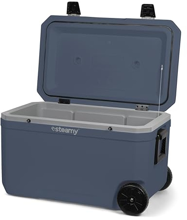 Steamy Cool 70 Nevera Pasiva con Ruedas, 70 litros, Azul