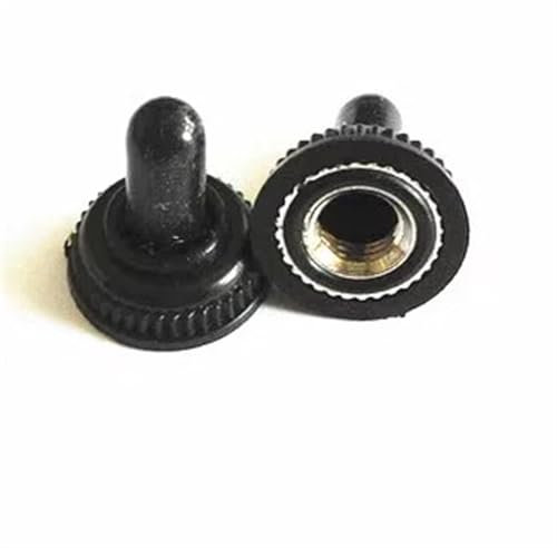 5 pièces interrupteur à bascule à levier Miniature unipolaire Double jet marche-arrêt-marche/marche 120VAC 6A montage MTS-102 103 202 203(Color:Waterproof cap)