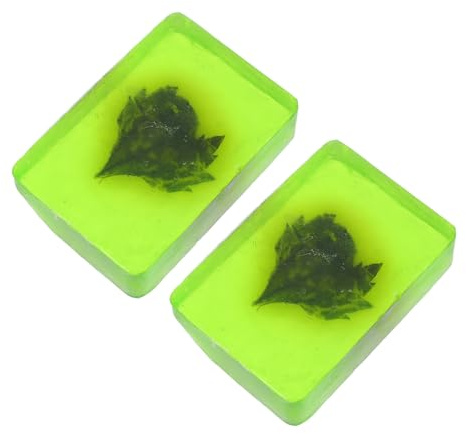 BELLIFFY 2piezas Jabones De Limpieza Aromáticos De Esencial De Artemisa Para Cuidado Facial Hidratantes y Exfoliantes Suaves y Naturales Para Mujeres Verde