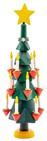 Rudolphs Schatzkiste Tischschmuck Romantischer Christbaum einzeln BxHxT 4,5x13x4,5cm NEU Weihnachtsbaum Christbaum Weihnachtssockel Kerze Teelicht Weihnachten Kerzenschmuck Tischschmuck Holzschmuck