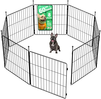 FXW MiniPaws Welpenauslauf für Haus, Garten & Wohnmobil, 60 cm, 8-teilig